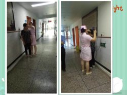 河南誉美肾病医院护士长为患者理发,从点滴做起